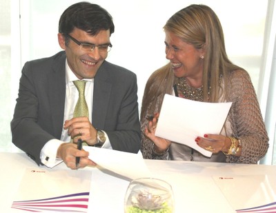 Alberto Durán (a la izquierda) y Paloma Beamonte