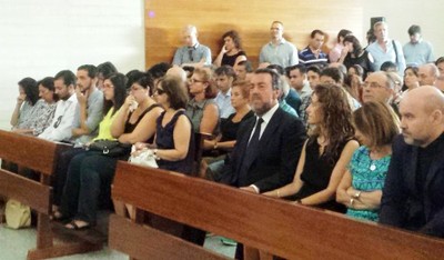 Los presidentes nacionales del CERMI y de ONCE y su Fundación, en la primera fila del funeral por Ventura Pazos celebrado en Sevilla
