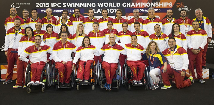 El equipo español en el Campeonato Mundial, al completo