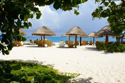 Una de las playas de la Isla Cozumel