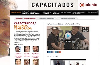 Web de la segunda temporada de la serie 'Capacitados'