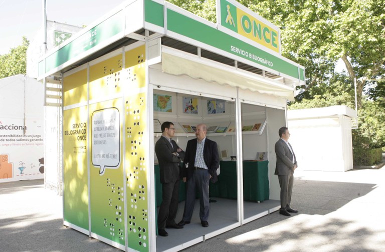 Caseta de la ONCE en la Feria del Libro 2019