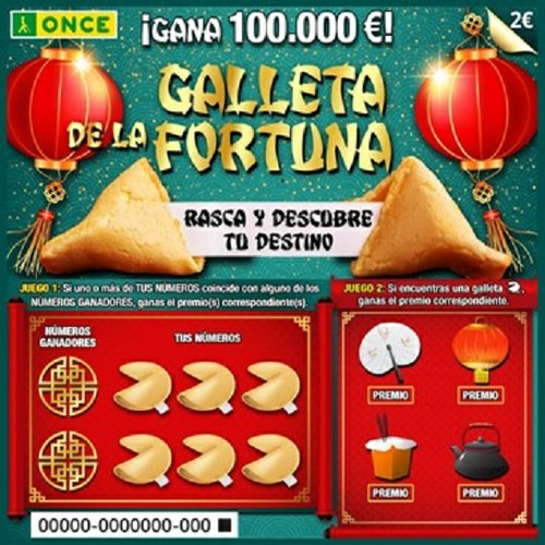 Boleto del Rasca Galleta de la Fortuna 
