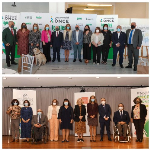 Fotos de familia de las inauguraciones de las Semanas de la ONCE