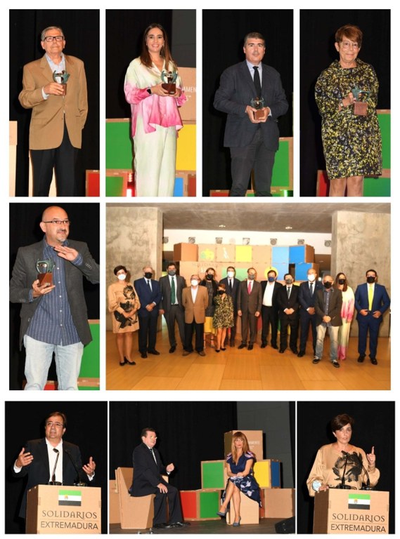 Collage Premios Solidarios Extremadura 2021