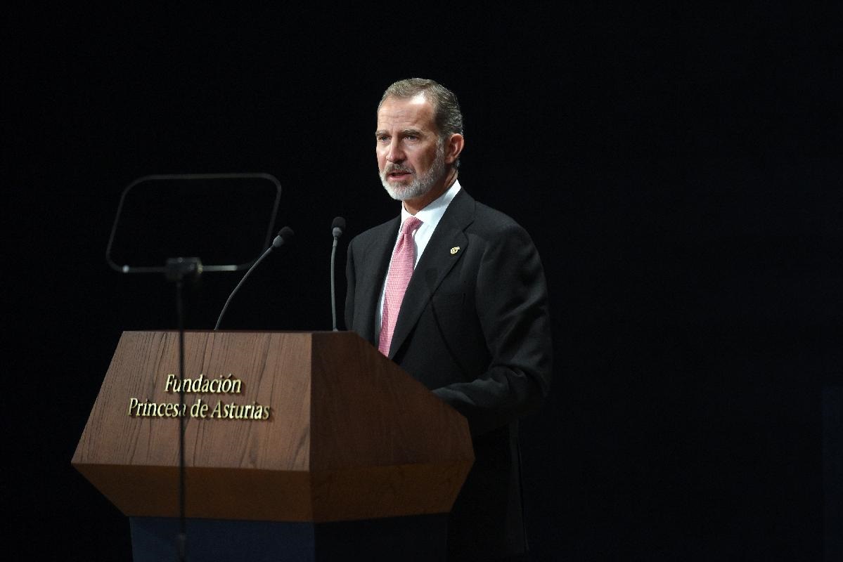 Momento del discurso del Rey hacia Teresa Perales (Foto:FPA)