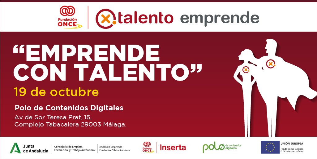 Diapositiva cartel de la experiencia emprende + con talento