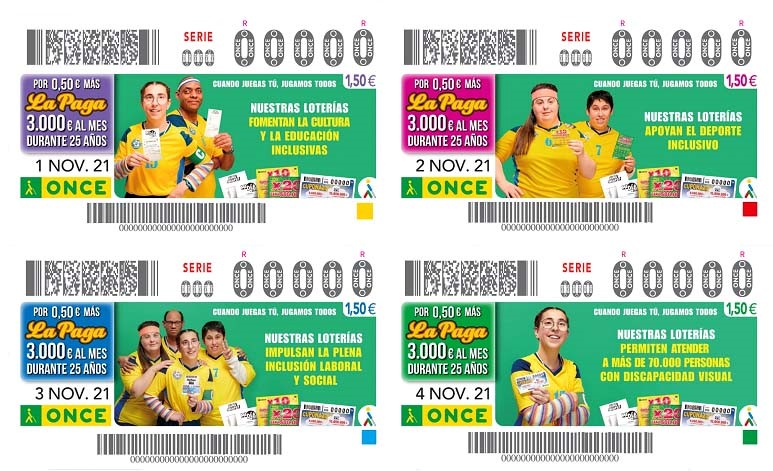 Loa cuatro cupones de la colección
