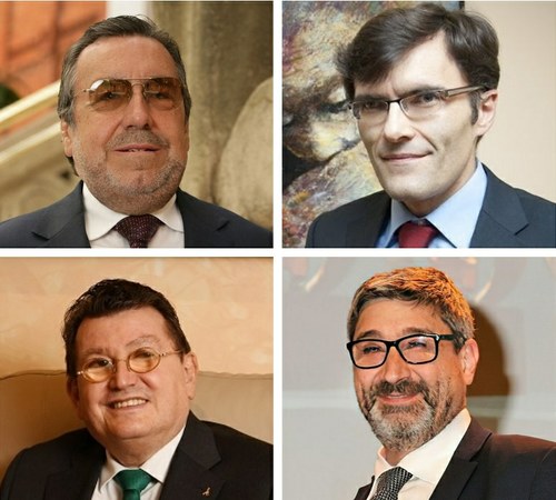 De arriba a abajo y de izda a dcha: Carballeda, Durán, Sánchez y Pinto