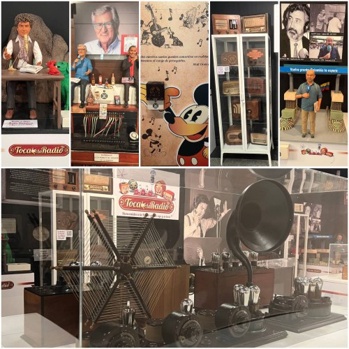 Collage con algunas de las radios expuestas