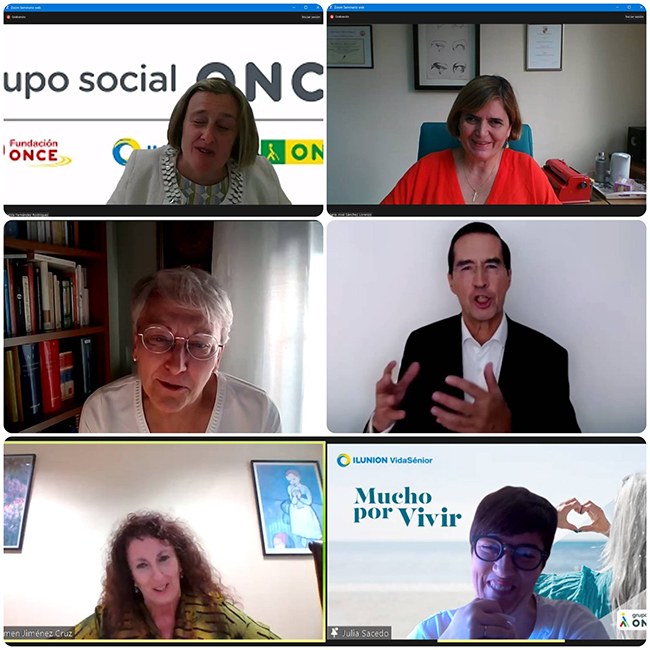 Collage participantes en la sesión