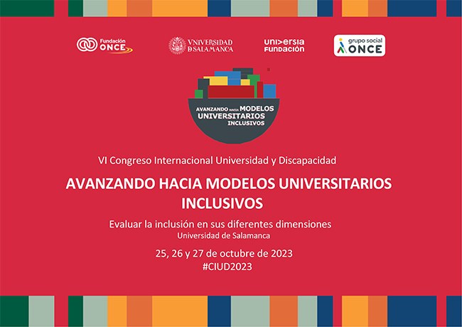 Cartel del VI Congreso Universidad y Discapacidad