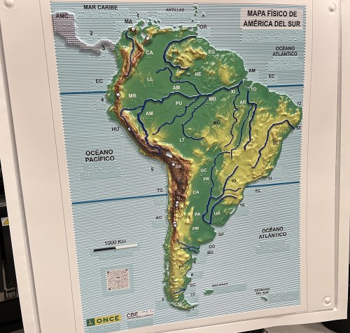 Mapa físico América del Sur