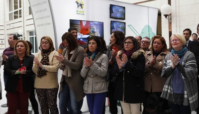 Entre el público asistente hubo también una amplia representación de los trabajadores del centro