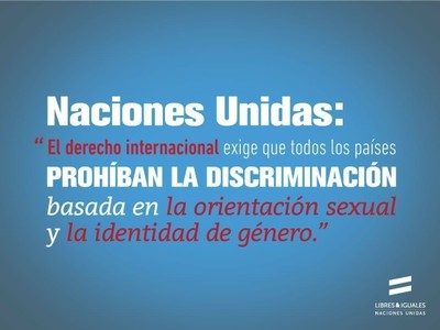 Naciones Unidas: el Derecho internacional prohíbe a los países la discriminación basada en la Orientación sexual e identidad de género