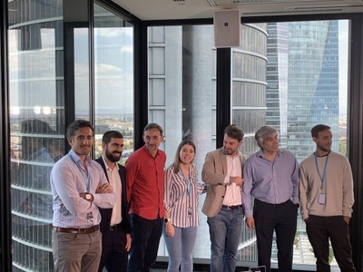 representantes de AWS, ONCE, Acciona y Cruz Roja