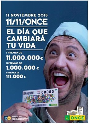 Cartel campaña 11 del 11 de la ONCE