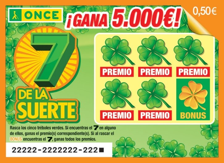 Boleto 7 de la Suerte