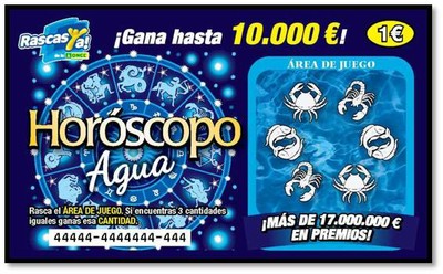 Anverso rasca Horoscopo Agua