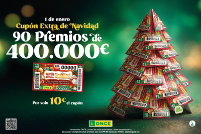 Cartelería campaña Cupón Extra de Navidad