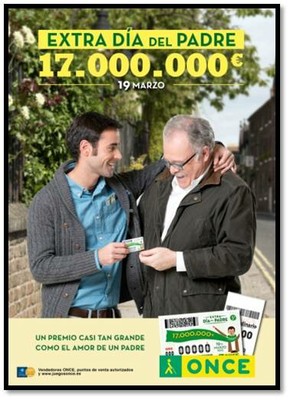 Cartel PLV del Sorteo Extra del Padre ´15