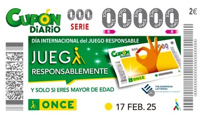 Cupón Diario con el motivo del Día Internacional del Juego Responsable 
