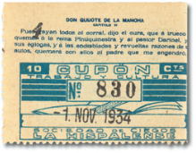 Cupón de 10 céntimos de 1934