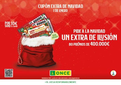 Cartelería de la campaña del Cupón Extra de Navidad