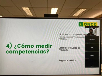 Captura de pantalla de un momento del curso