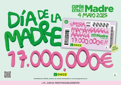 cartelería del Cupón Extra Día de la Madre de la ONCE