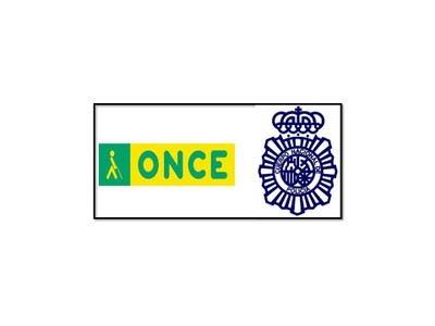 Fotomontaje logos de Policía y ONCE
