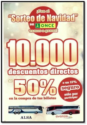 Portada folleto promoción ONCE TE LLEVA A CASA