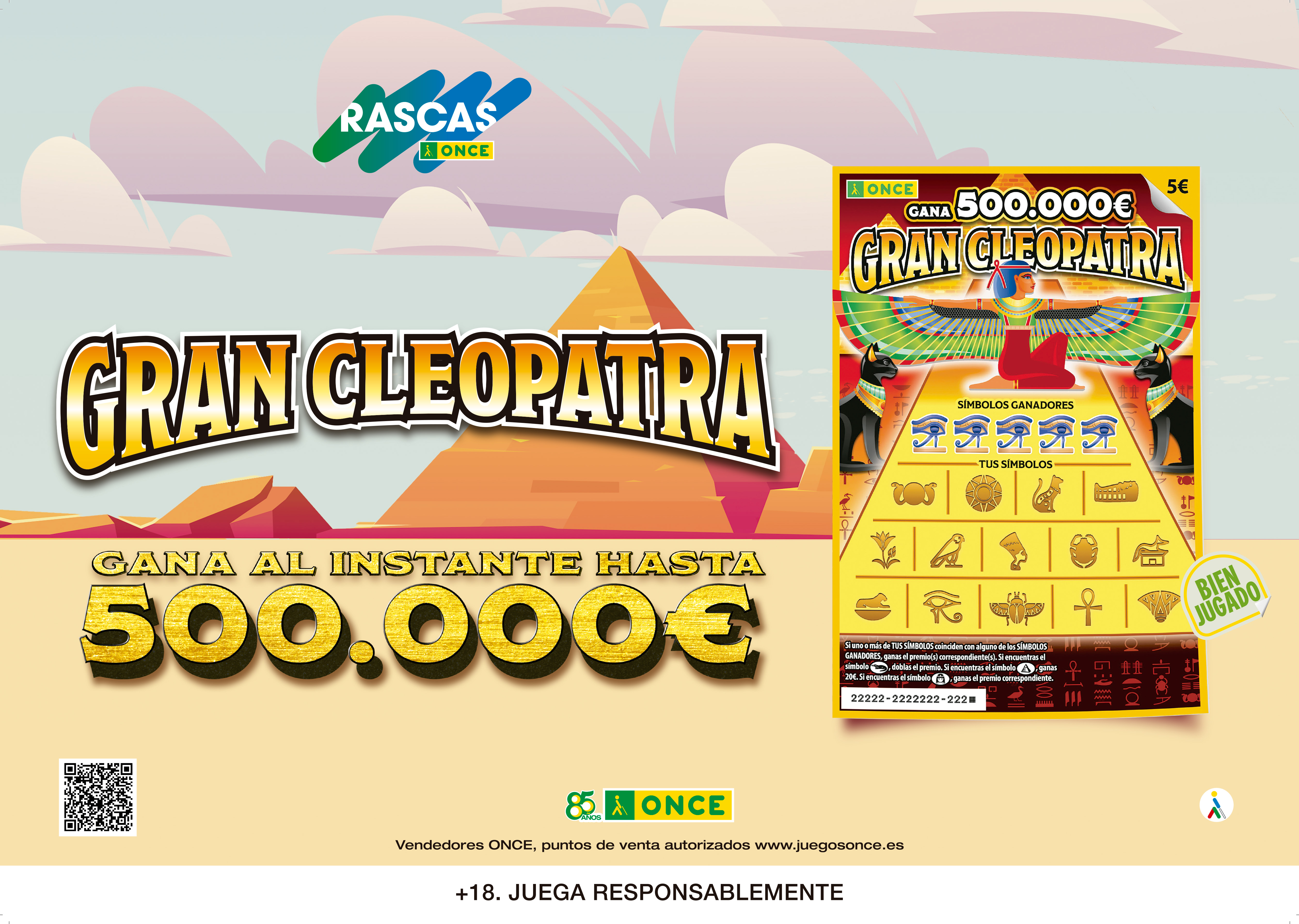 Gráfica de la cartelería de la campaña Gran Cleopatra