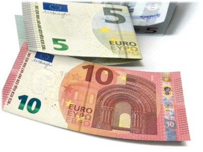 Billetes cinco y diez euros